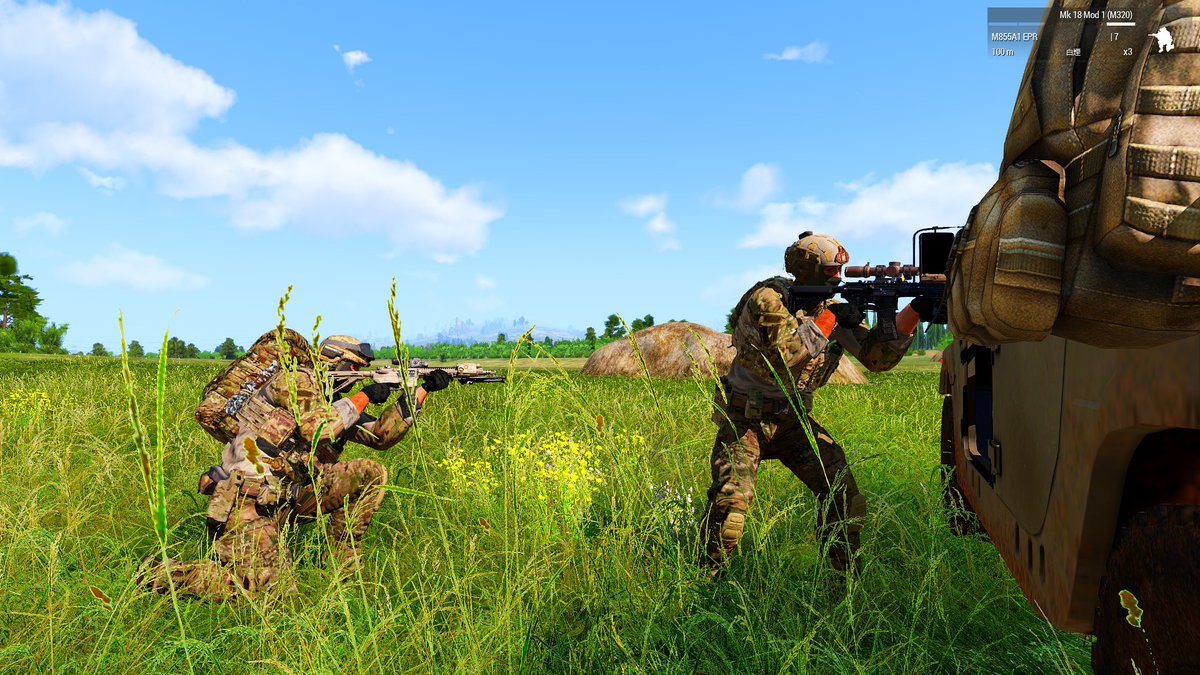 ACS0701's tweet photo. COOP中の様子。
新規さん随時募集してます！！
#ACS #ARMYCOOPSERVER #Arma3 https://t.co/DKj1qWkyEs