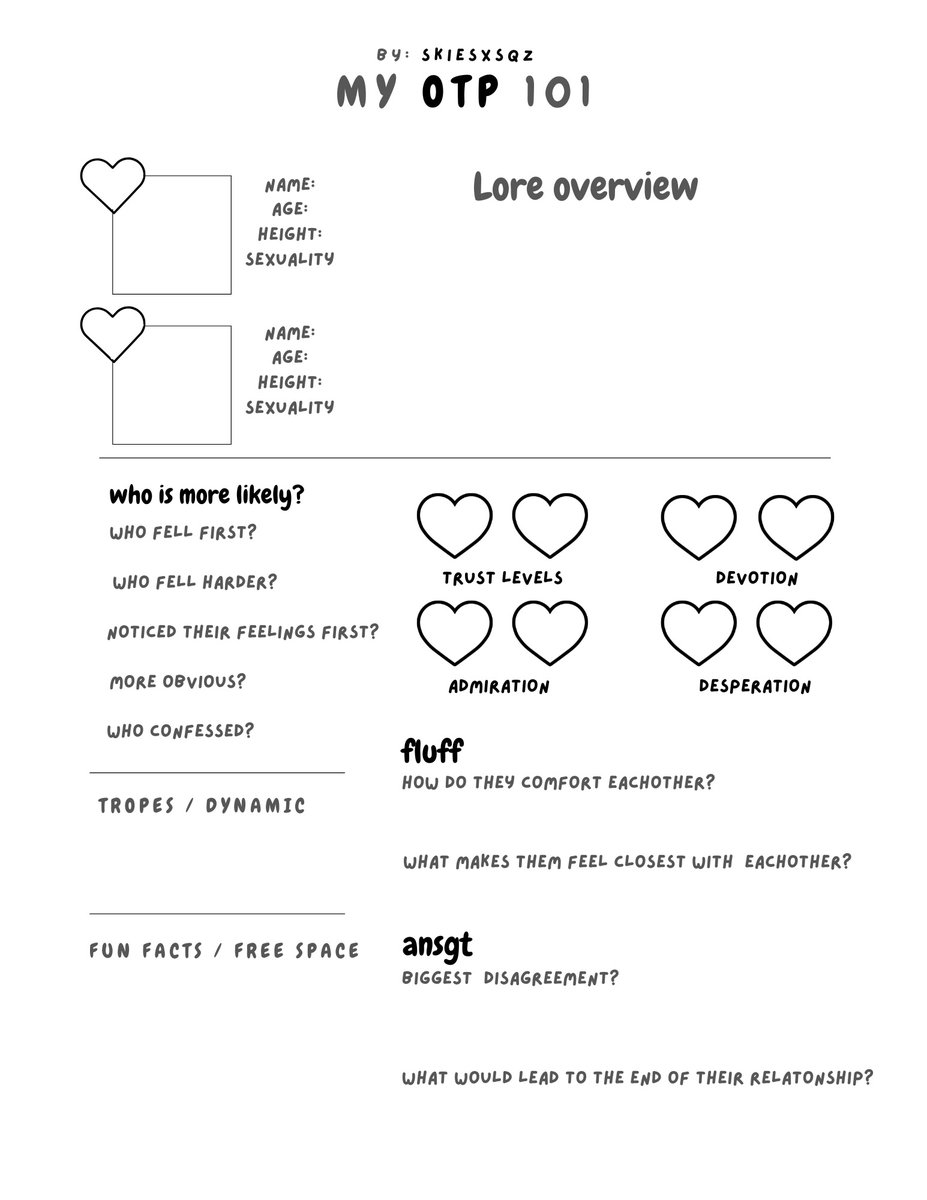 Yumeverses's tweet photo. 🌷  ꒱　media / reference

Fill this out w your ship !!! https://t.co/MIndqRuK4s