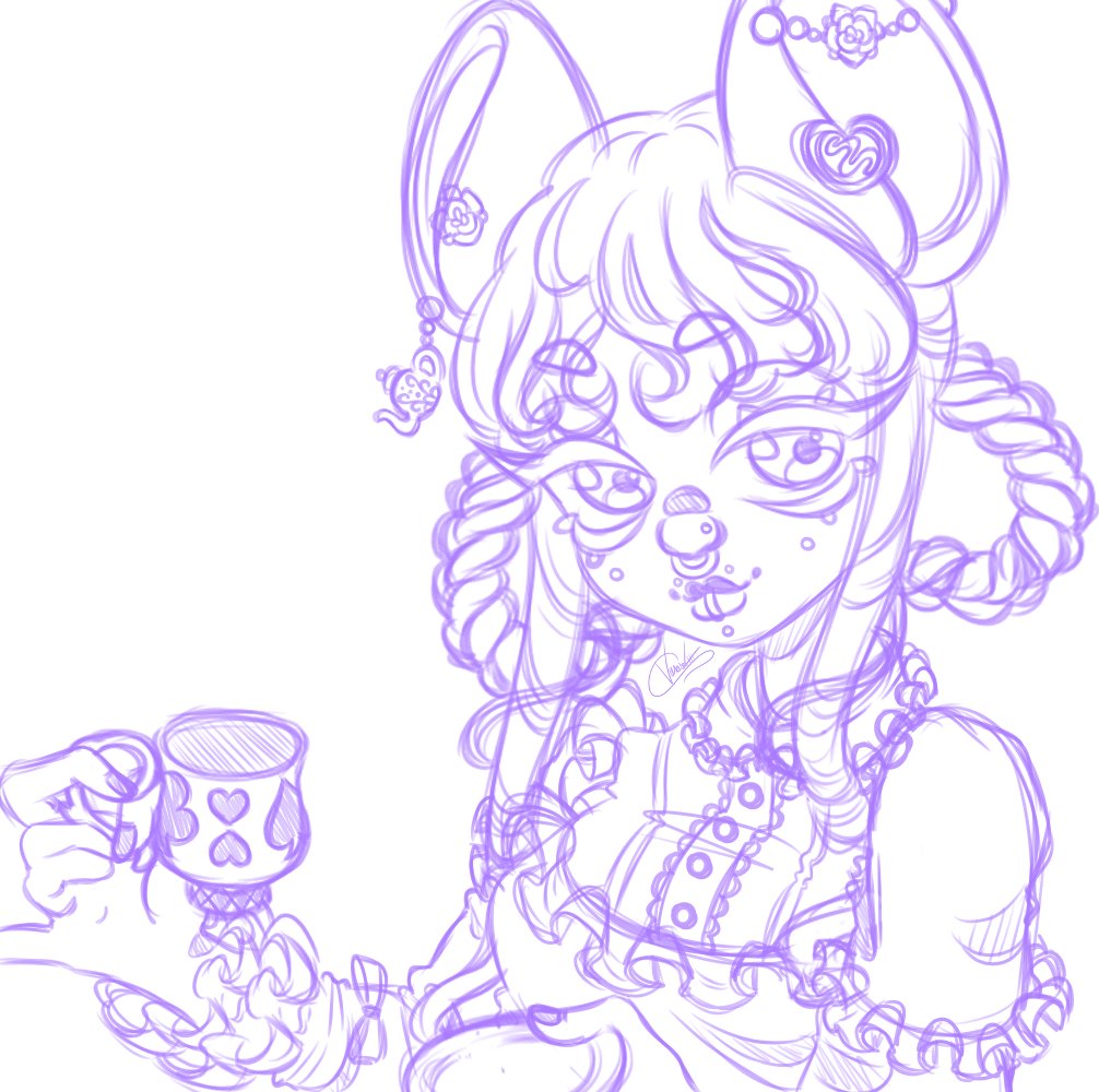 vierose_444's tweet photo. WIP of my darling my precious my baby, Darjeeling Myshkin, can you guess which dorm she belongs to? 🫖🌹🐁
I will try to finish this piece sometime this weekend if I don't get to tomorrow #twistedwonderlandoc #TWST #twst_oc #twistedwonderland https://t.co/MIi1hD7JUA