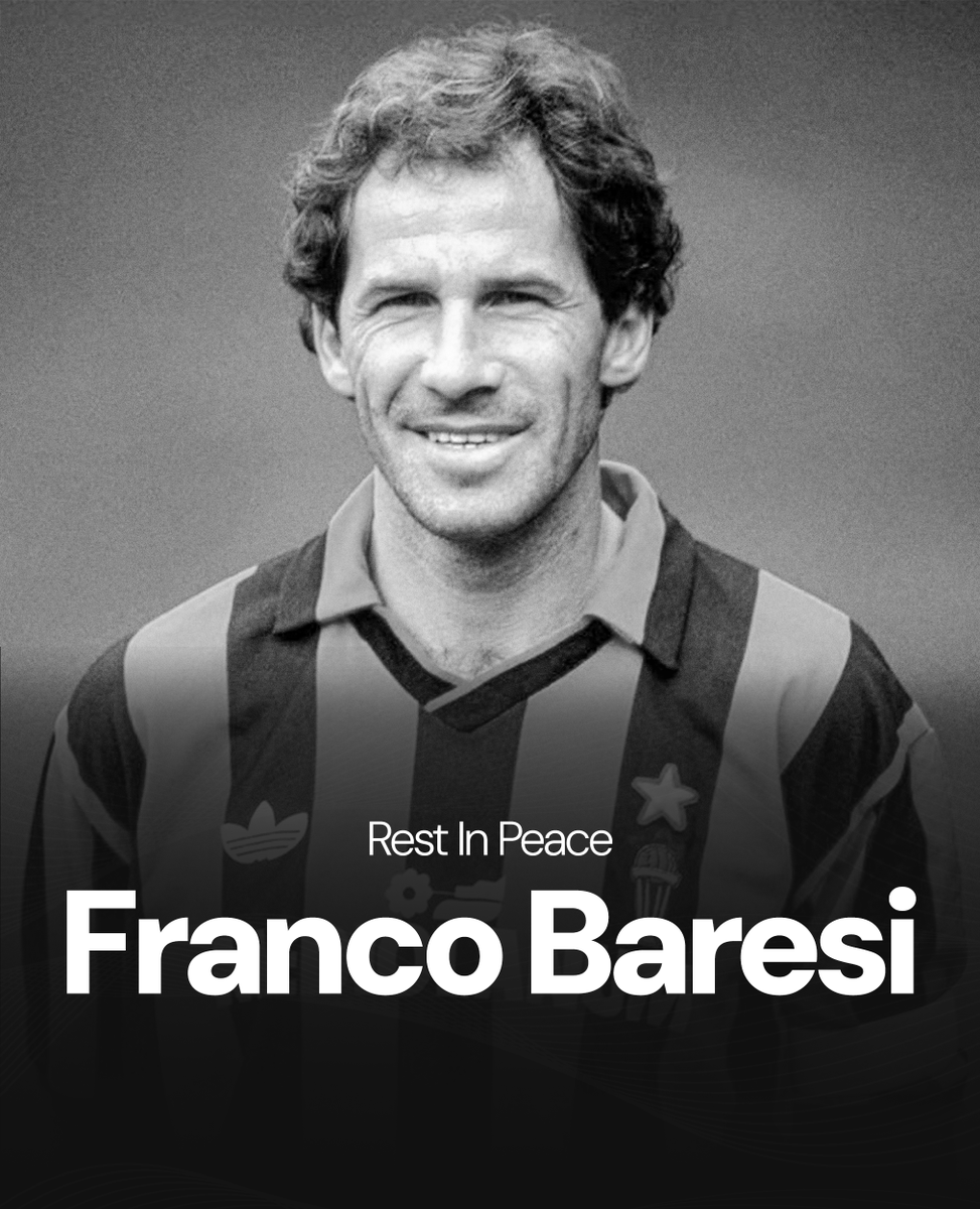 idextratime's tweet photo. Duka mendalam menyelimuti dunia sepak bola. 

Legenda AC Milan dan Timnas Italia, Franco Baresi, meninggal dunia pada usia 66 tahun pada pagi ini.

Turut berduka cita untuk keluarga dan orang-orang terdekatnya. 💔🇮🇹 https://t.co/oG3thYVAUP