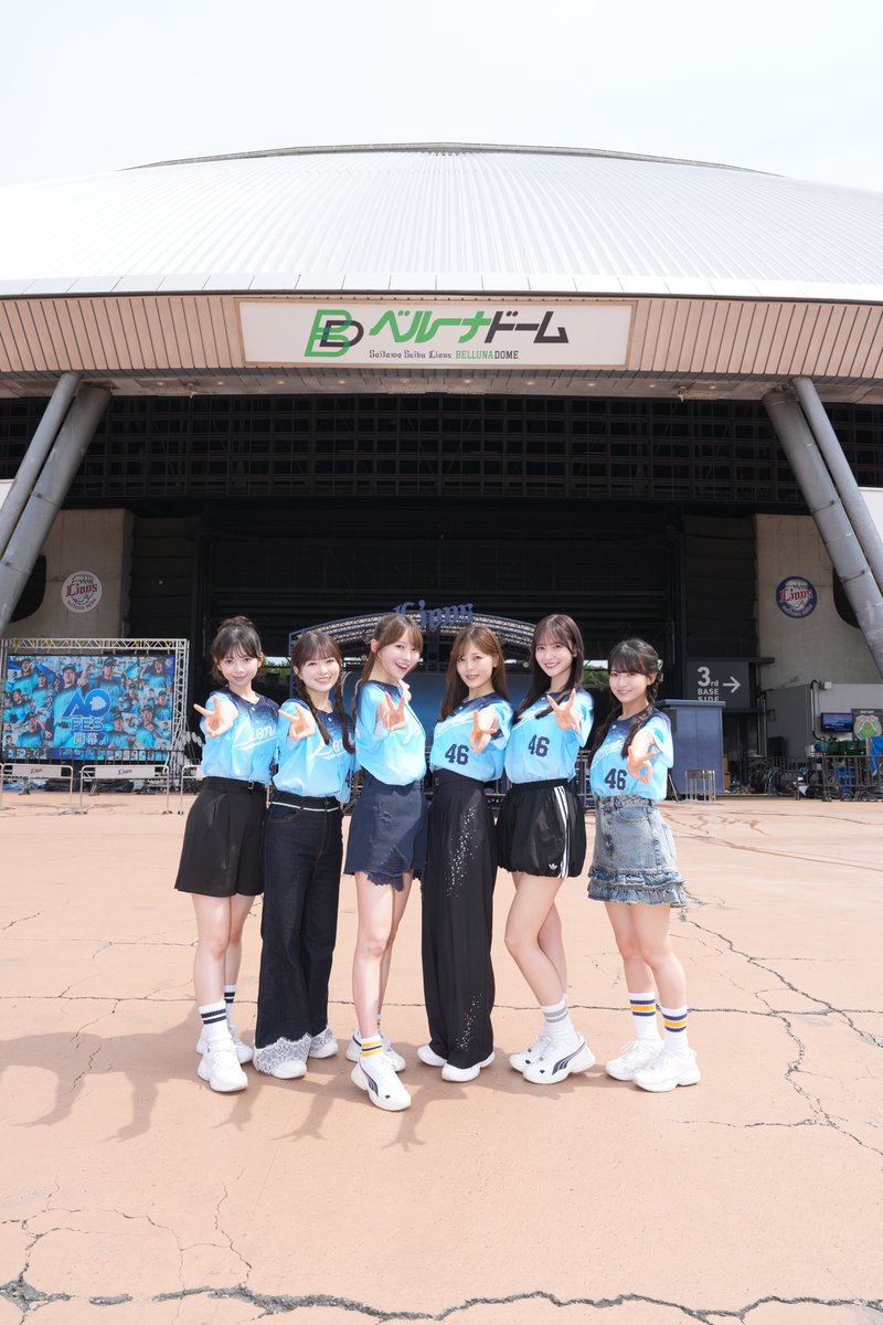 lions_official's tweet photo. 本日は #乃木坂野球部 の皆さんが来場！
#アオフェス2026 初日を盛り上げていただきます！

#seibulions #打破 #圧倒的至近距離 https://t.co/BvOlBNo38K