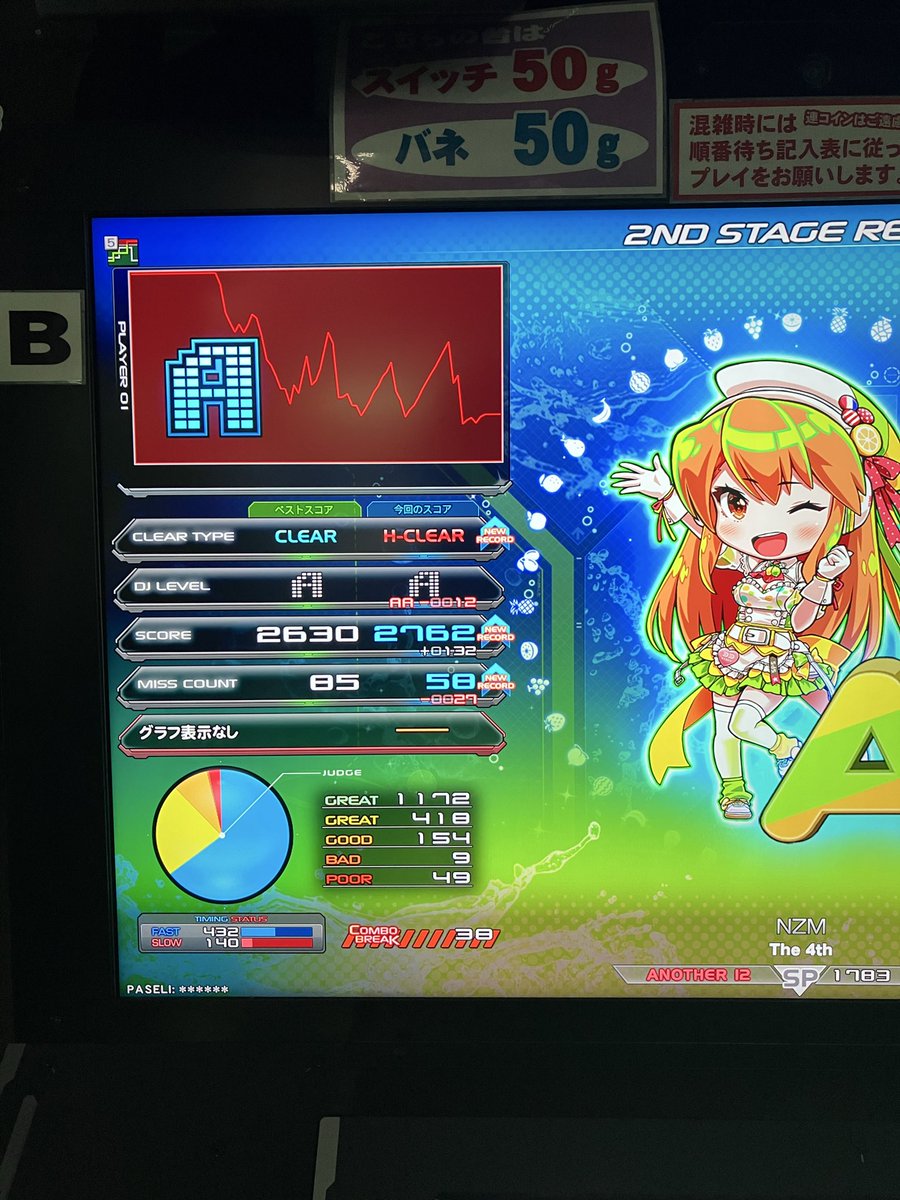 roles_bemani's tweet photo. 本日の弐寺成果 https://t.co/a65jmLvPII