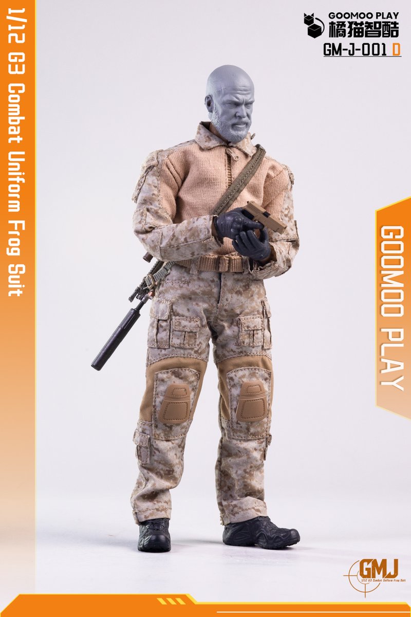 Dragonhorse_inc's tweet photo. #GOOMOO 橘猫智酷(ジューマオ ジークー) 社より、1/12スケール可動フィギュア用コンバットウェア風着せ替え服セットをお届けします!

リアルな迷彩柄を取り入れた全4種をラインアップ

セット内容:
・G3コンバットシャツ×1
・G3コンバットパンツ×1
・ベルト×1 https://t.co/3tsUhCnXdR