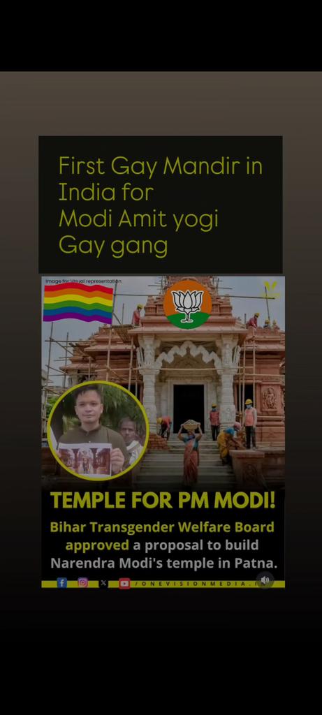 Angelsworld444's tweet photo. First Gay Mandir in India #hospitality #trump #fyp #x #share https://t.co/AnwNArDF4V