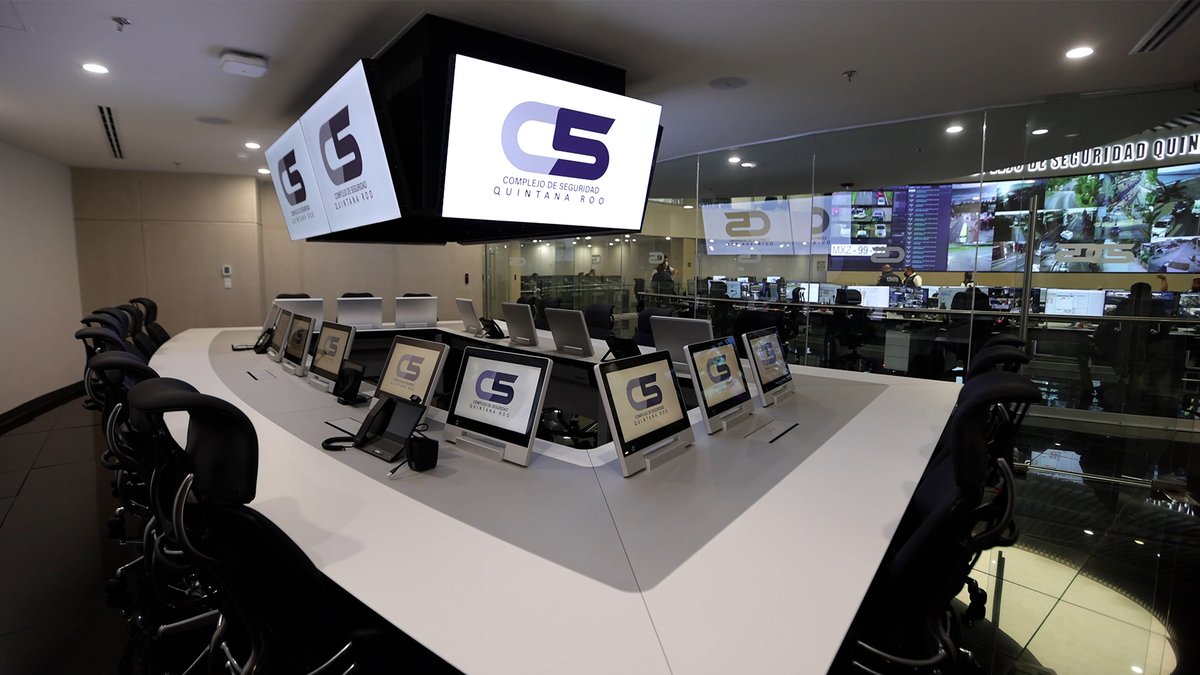 Gesabgroup's tweet photo. ✅ Custom ergonomic control consoles
✅ Ergonomic chairs and monitor arms
✅ Large-scale curved video wall
✅ Meeting tables with integrated advanced technology
A unique 360º project at the C5 control center in Quintana Roo, Mexico
https://t.co/N59QAFJkDU
#controlcenter https://t.co/PskwS7QB51