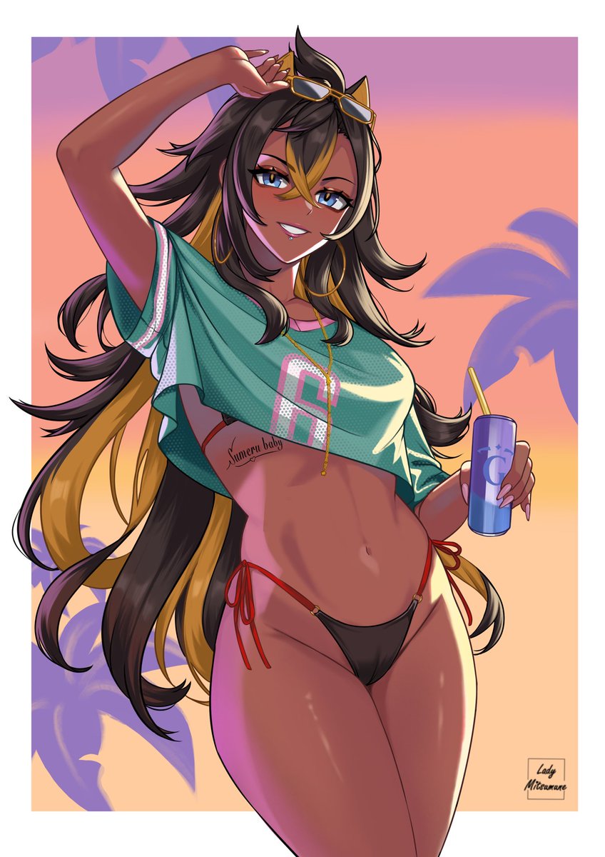 LadyMitsumune's tweet photo. @scarletx_jones X really did always ignore me. My latest works. Thanks for the opportunity! https://t.co/UurOoT1Ash