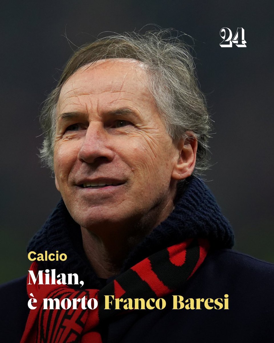 ElCumasc's tweet photo. Riposa in pace #FrancoBaresi. Avversario di tante battaglie contro il Napoli del nostro Diego, sei sempre stato leale e uomo vero. Addio #Capitano6 https://t.co/bxArqbuY5K