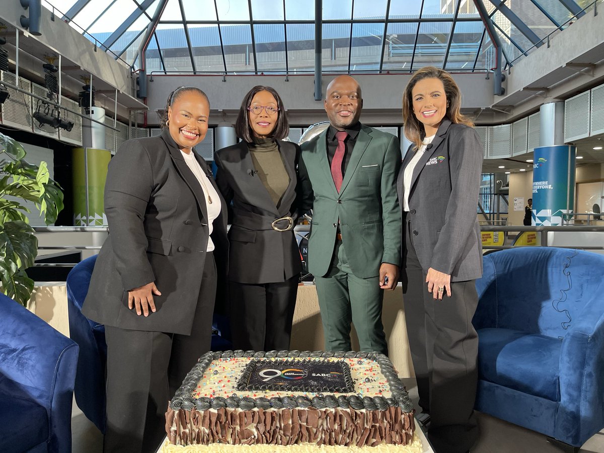MorningLiveSABC's tweet photo. [COMING UP] 

The South African Broadcasting Corporation has been serving million of citizens through informational, educational, and entertainment for 90 years. To celebrate this milestone we are joined by the SABC GCEO and Board Chairperson

#SABC90
#MorningLive
#SABCNews https://t.co/2j2WqQ2UPD