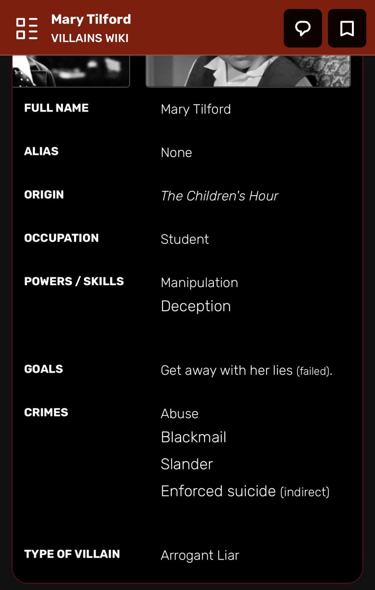 CarbonHelium's tweet photo. So evil she has her own villains wiki page https://t.co/F85hludFAA