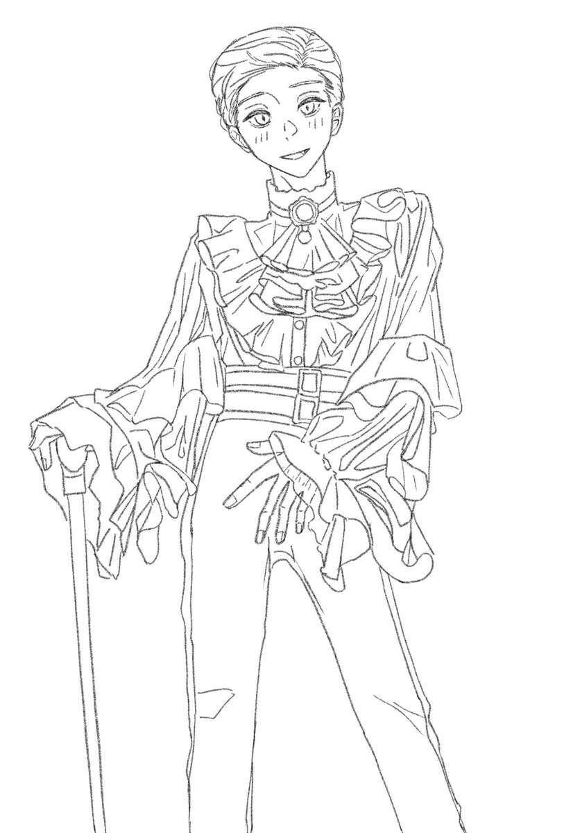 1_HoshiKake's tweet photo. 素敵な衣装だったので
英国貴族ズのwip https://t.co/ECo9jXXJNF