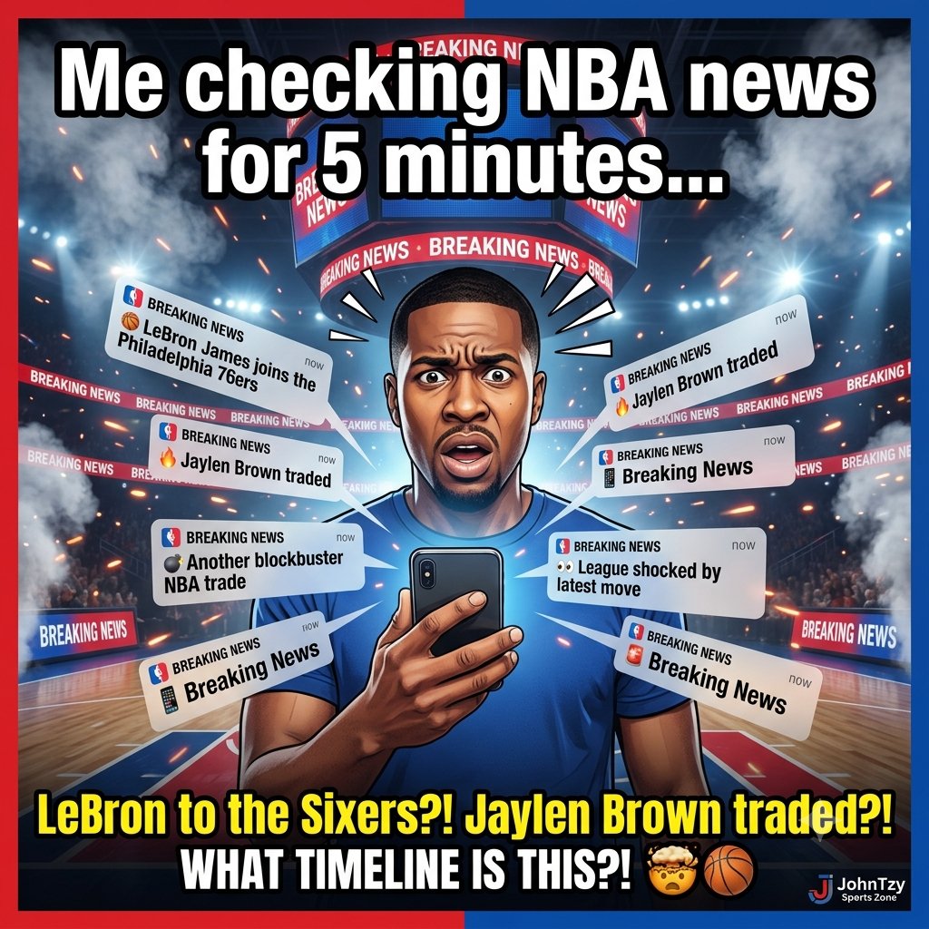 john_rich57362's tweet photo. When the offseason hits all at once... 🤯🏀 Is this real life?
#NBA #NBANews #Basketball #FreeAgency #NBATrades #LeBronJames #Sixers #JaylenBrown #SportsMeme #JohnTzySportsZone https://t.co/sJSpFMjcaP