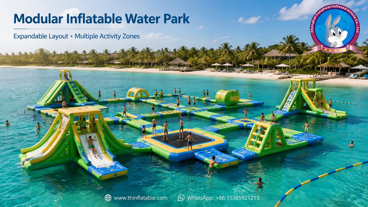 shthinflatable's tweet photo. Turn open water into a commercial attraction. 🌊
Slides, trampolines, climbing zones and floating walkways come together in one expandable aqua park.
Custom layout, colors and logo available.
WhatsApp: +86 15385921213
 https://t.co/wOFjG4Bk4U 
#InflatableWaterPark https://t.co/5oLP0Yj0PP