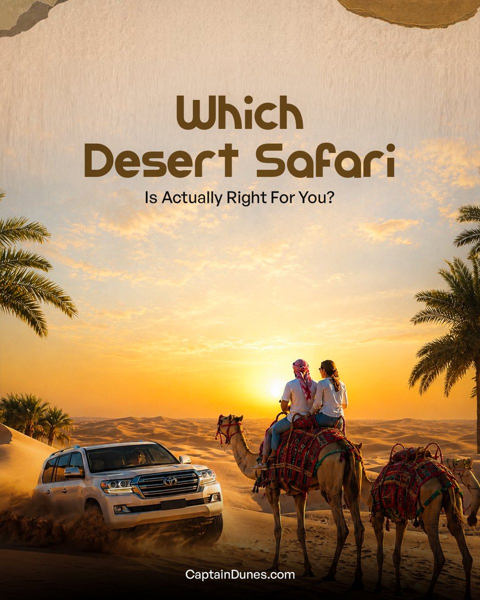 CaptainDunes_'s tweet photo. Sunrise, evening, or overnight, which desert safari is right for you? Whichever tour you book, we promise a story you'll want to share.
Book your desert safari now: https://t.co/smvAanCFJj
#CaptainDunes #DesertSafari #VisitDubai #DubaiTravel #UAEAdventures https://t.co/1MrgsEJdmD