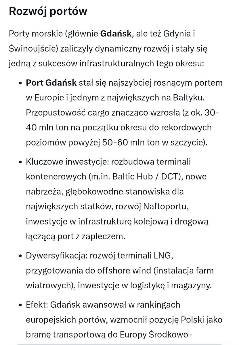 ZofiaPalm's tweet photo. @PawelBlizniuk @ko_klub @Obywatelska_KO Prawdziwy dorobek PIS/ZP:
Rozwój portów, cyfryzacja https://t.co/Y0dhY1JhAu