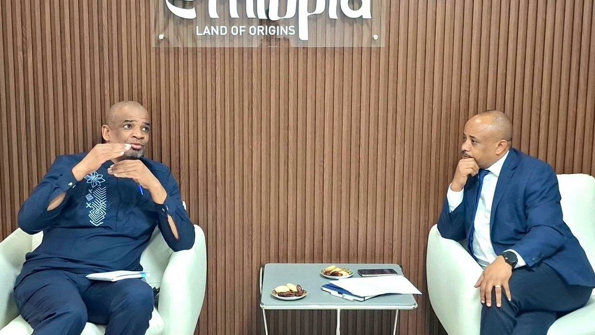 Landoforigins's tweet photo. Tourism State Minister Dr. Endegena Abebe hosted UNICEF Representative in Ethiopia, Dr. Aboubacar Kampo, to discuss collaboration in community-based tourism and job creation.

#CommunityBasedTourism #SustainableTourism #UNICEF #JobCreation #YouthEmpowerment #WomenEmpowerment https://t.co/wWiZgYQhJR
