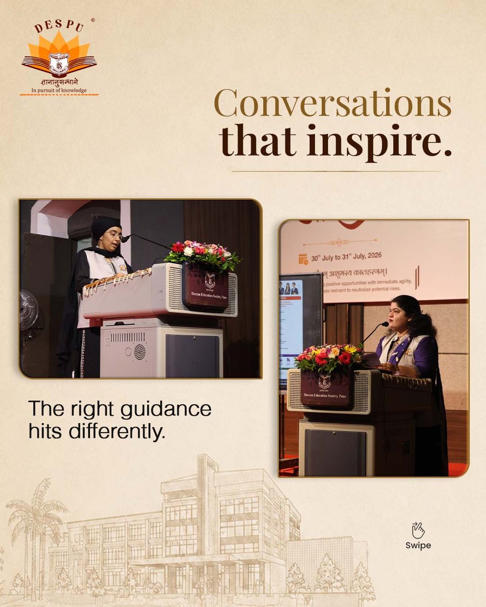 des_pune's tweet photo. Aarambh 2026 warmly welcomed the new BBA &amp; MBA batch at DES Pune University with an inspiring start, meaningful interactions, and valuable insights into the road ahead. 

Here's to new beginnings, endless possibilities, and an unforgettable university experience!

#Aarambh2026 https://t.co/7Zaa6PvfOX