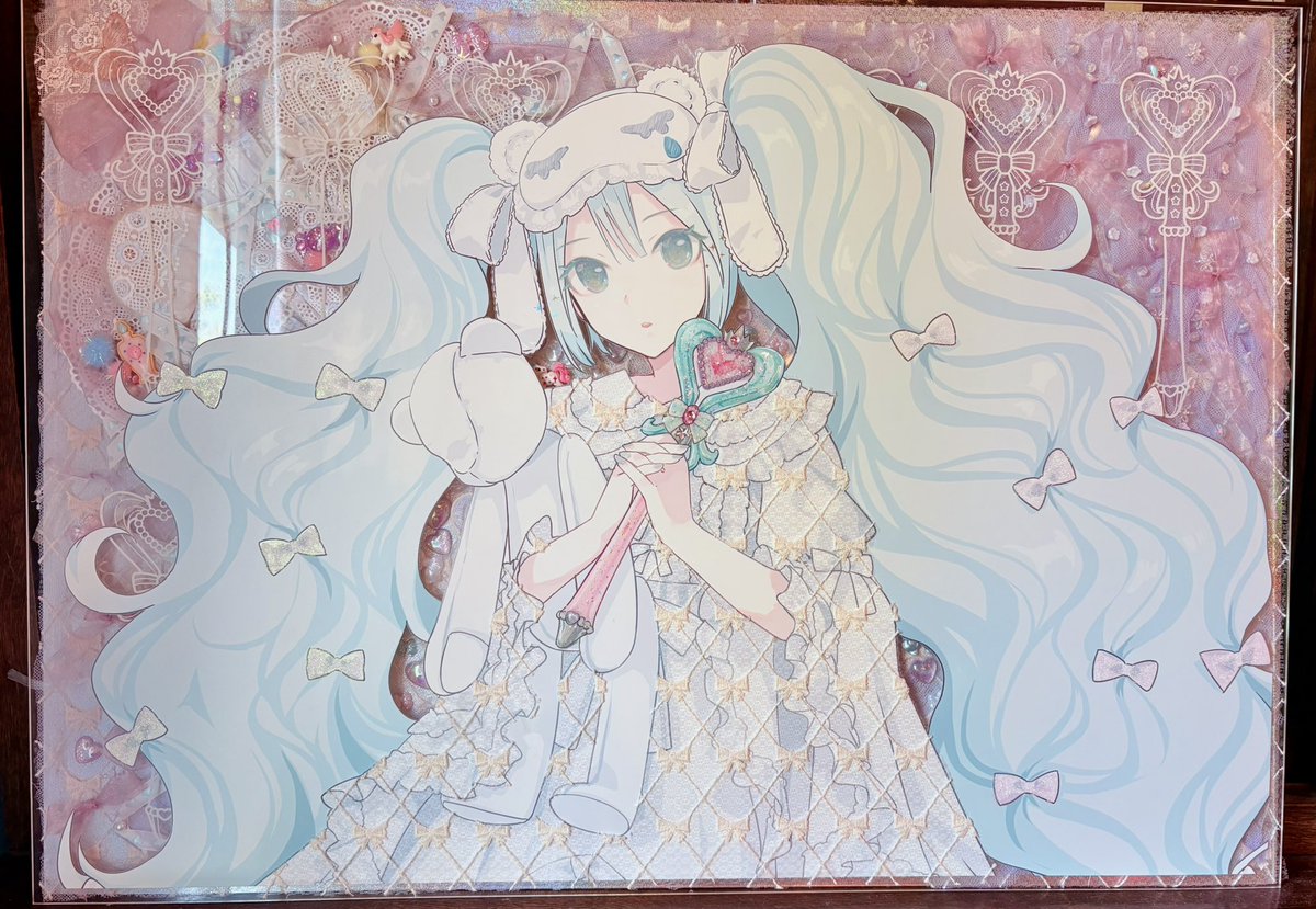 iximaxima's tweet photo. #iXima展 大体完成かなー？
Magical idol：白
B2サイズの作品です。 https://t.co/6MI8WFosfT