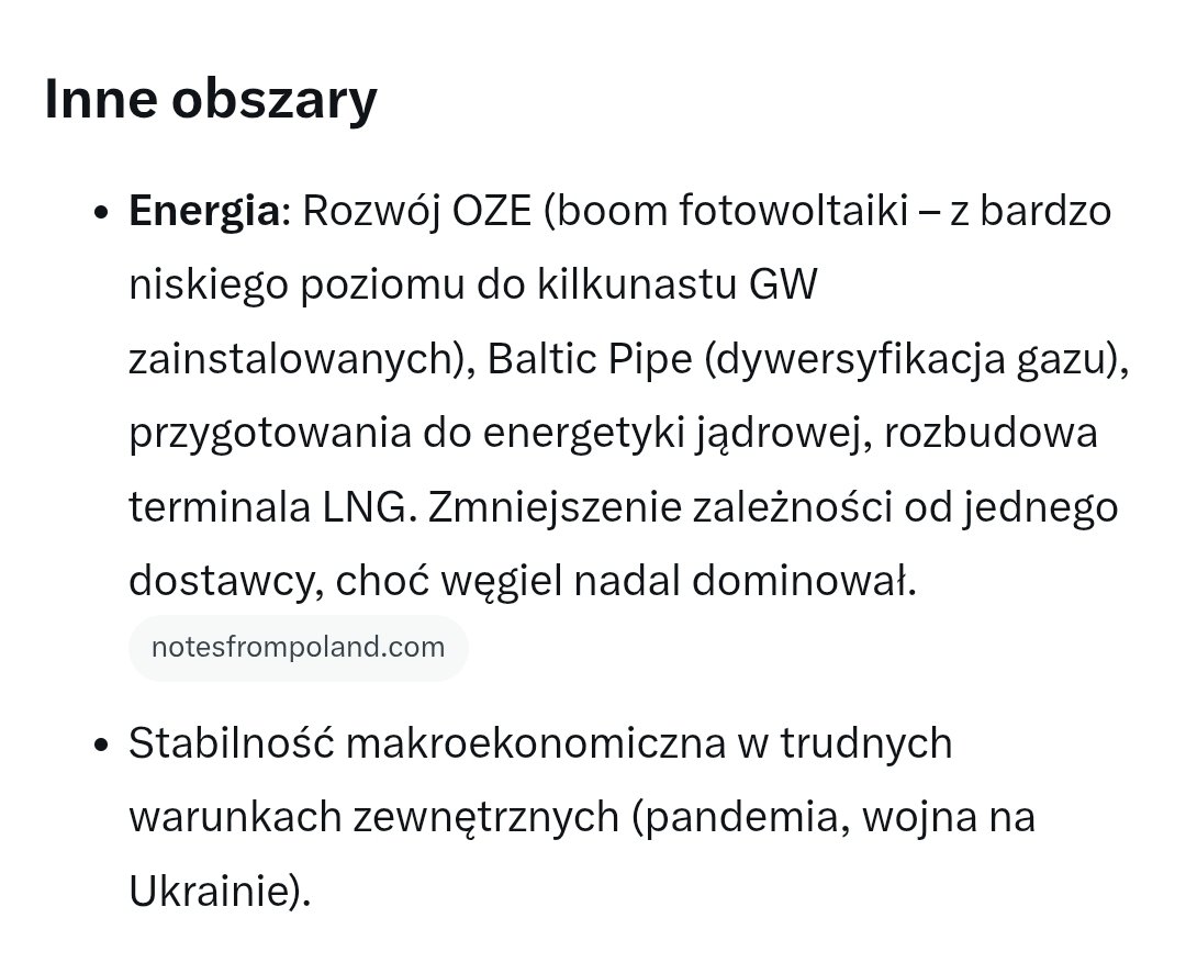 ZofiaPalm's tweet photo. @Kris7239 @PawelBlizniuk @ko_klub @Obywatelska_KO Bzdury, rządy PIS/ZP w 2015-2023 to okres intensywnego rozwoju w wielu obszarach https://t.co/a6da5t62iC