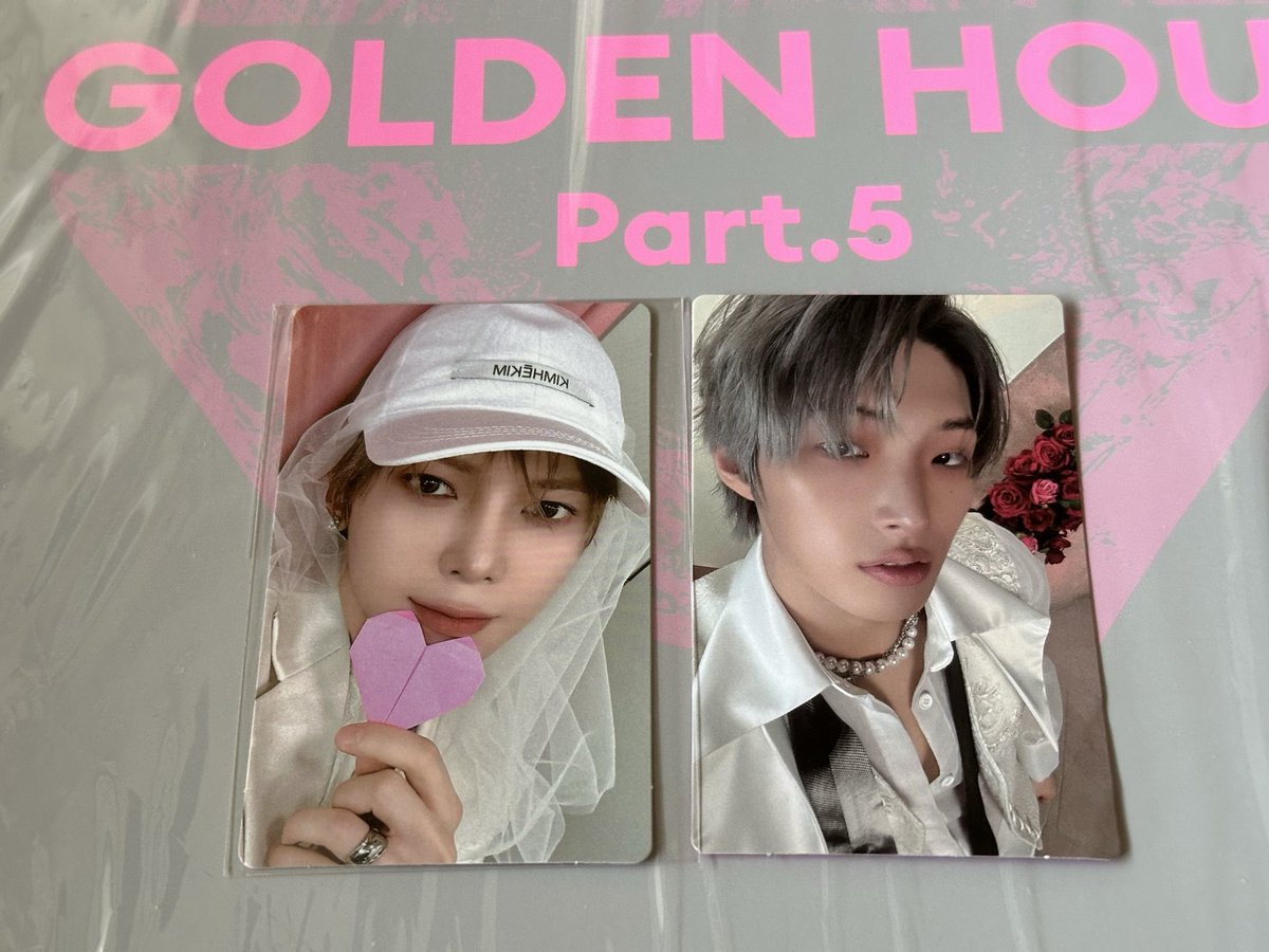ATEEZNOTAMENI's tweet photo. ATEEZ アチズ GOLDEN HOUR: Part.5 
PINK LP特典トレカ交換 異種交換

【譲】TOKTOQヨサン
【求】MUVVEサン

📮郵送希望です
キーチェーンもまだ探していますのでよろしくお願いします https://t.co/gcXOpye8ag