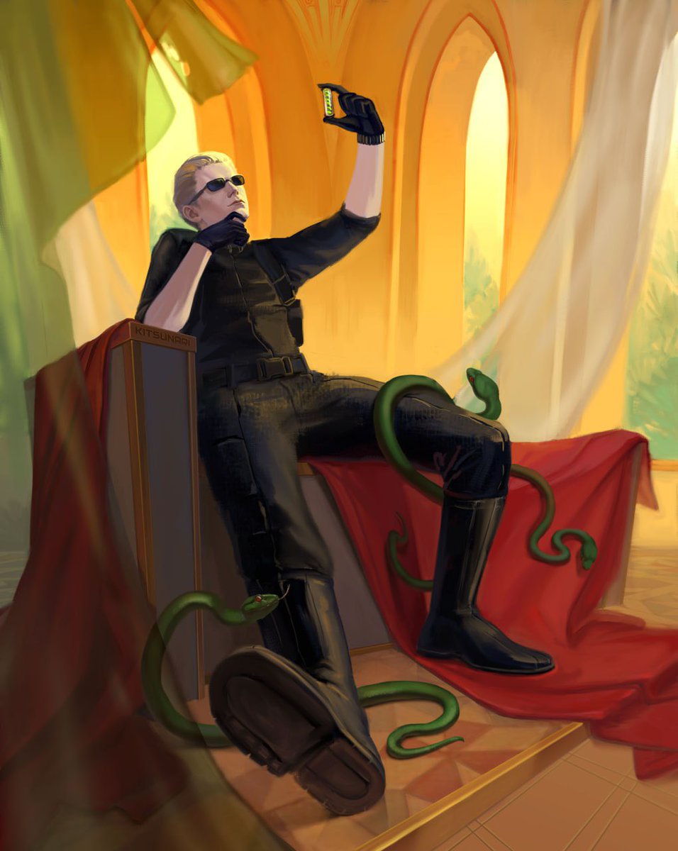 AlaGruss's tweet photo. Seven minutes. Seven minutes is all I can spare to play with you.
#residentevil #re #albertwesker #wesker https://t.co/22Agglua41