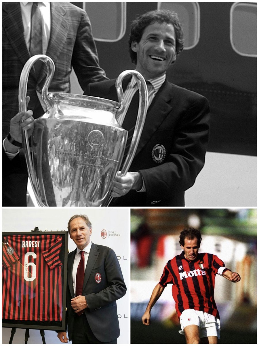 MoElDirdiri's tweet photo. ❤️🖤 Milan today wears only black 🖤🖤
Goodbye Capitano Baresi 😔
6 Per Sempre Capitano https://t.co/d6T9JQBgfR
