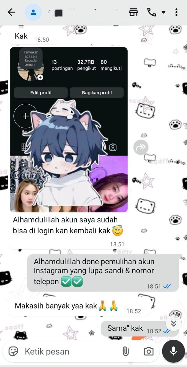 bulaanx's tweet photo. jasa balikin akun dan pulihkan akun pagii ini udah bisa order kakk

✧˚ pemulihan
- instagram, tiktok, whatsapp, line, facebook, x, gmail, tele dll
✧˚ hapus akun
- facebook, tiktok,instagram, line, whatsapp,Twitter/X

hack akun, sadap wa, lacak lokasi
whatsapp di bio ! #zonauang https://t.co/JwdrPAhBs3