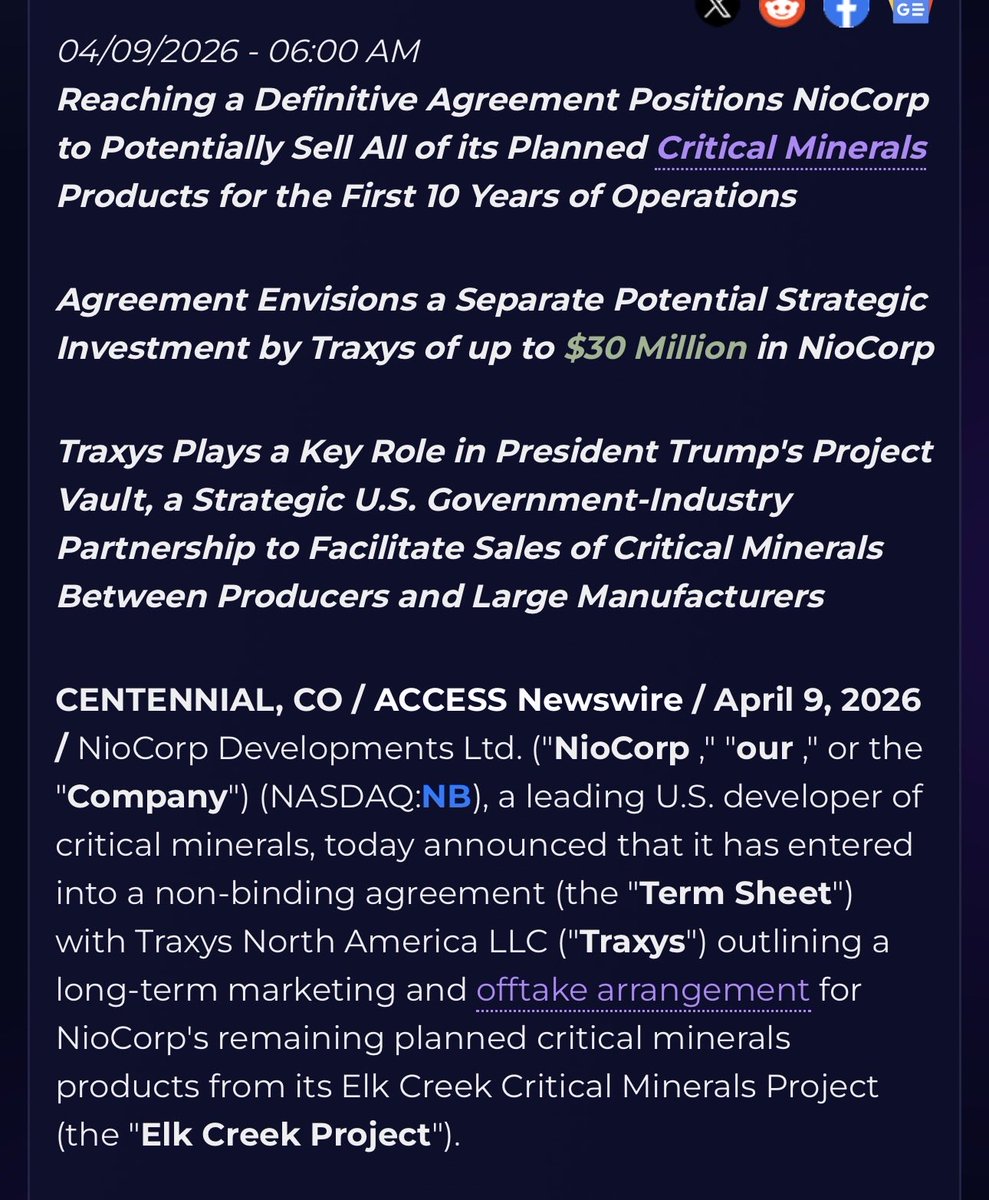 Jhubv3lfm's tweet photo. @JJovanovicUSA @JDVance @SLOTUS @NioCorp  Mark Smith the DFS and Traxys were suppose to be released in April then May then June. It’s about to be August in 1 day and there has been zero updates other than Mark Smith paying himself a $750,000 bonus. https://t.co/vU3sMZfhXC