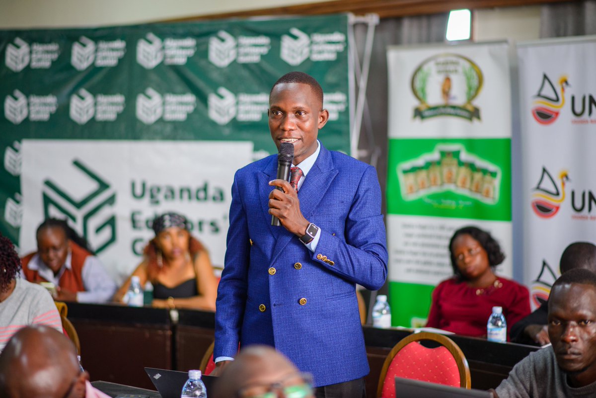 UgEditorsGuild's tweet photo. "Good editing doesn't just improve stories—it strengthens public trust."
#Day2
#EditingMatters
#Journalism
#MediaUg
#UgandaMedia
#Newsroom
#FactChecking
#EthicalJournalism
#MediaInnovation
#DigitalJournalism
#Storytelling
#PressFreedom https://t.co/pfSuIqqPMS