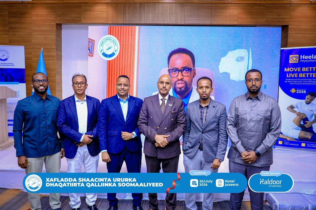 DrBaffo's tweet photo. Sharaf weyn ayay ii ahayd inaan ka qeyb galo xafladda daahfurka Somali Surgical Society (SSS). A major step forward for surgical education, research, collaboration, and patient care in Somalia. Congratulations to everyone involved. 🇸🇴
#SomaliSurgicalSociety  #GlobalSurgery https://t.co/WRD3hvWJR9