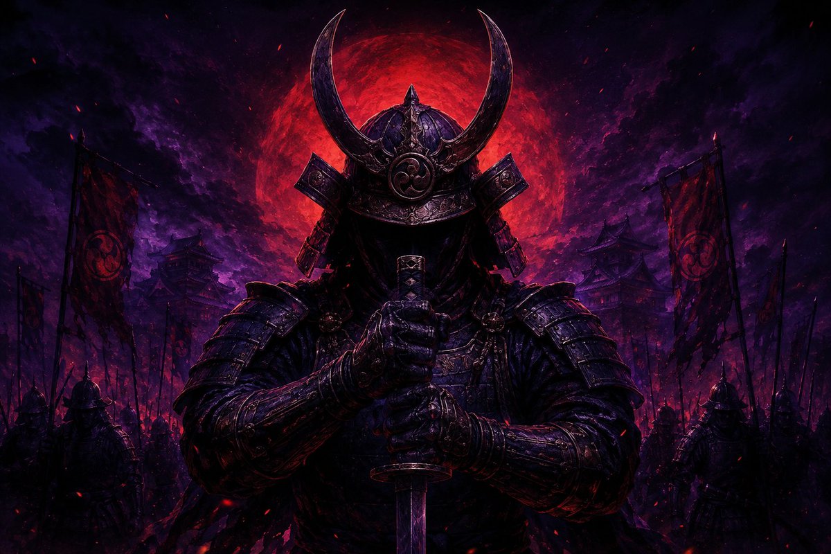 SHOGUNpmp's tweet photo. The armor is ready.
The blade is drawn.
The army is gathering.
The calm you see isn't weakness it's preparation.
When the gates finally open, there will be no turning back.

#SOLANA https://t.co/60lr7ByElK