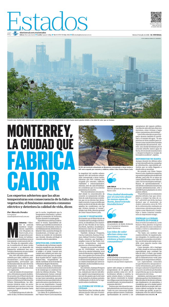 El_Universal_Mx's tweet photo. ¡Buenos días, lectores! Iniciamos la jornada informativa con la portada de EL UNIVERSAL y sus secciones este 31 de julio.
https://t.co/Z1NMhjlzXI https://t.co/OMtGVQrpvu