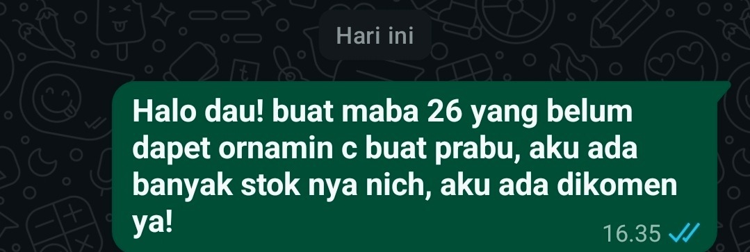 draftanakunpad5's tweet photo. dau! yang minat komen ya maba imut https://t.co/OeROvf33g6