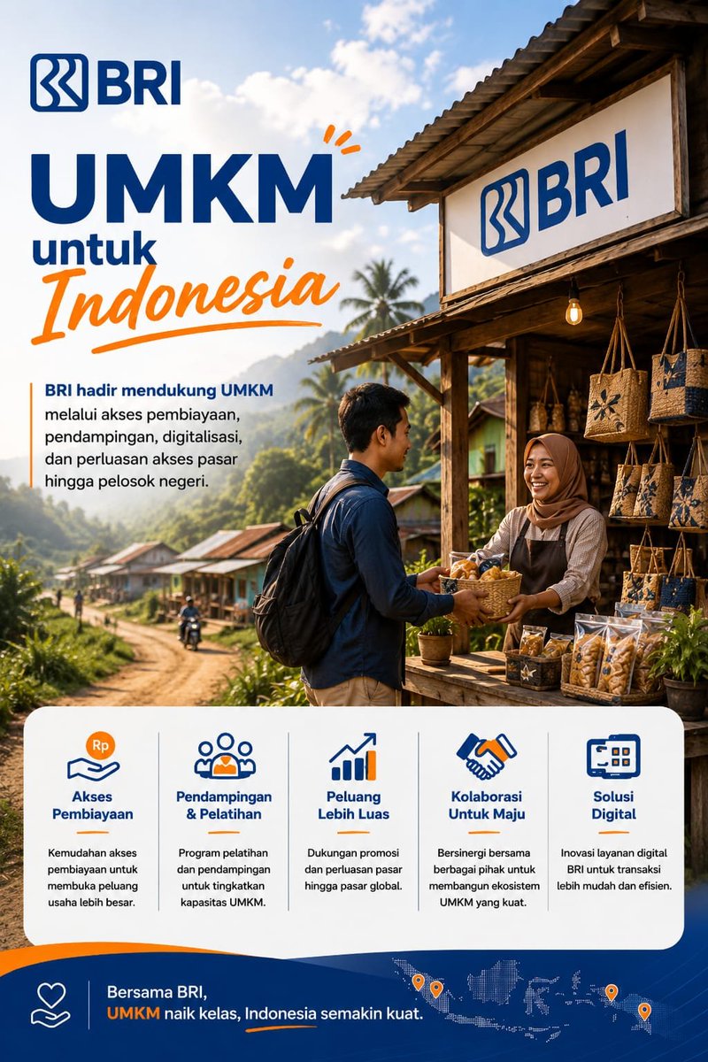 joannana46's tweet photo. Sekarang UMKM punya lebih banyak kesempatan untuk berkembang karena akses pembiayaan semakin mudah. Semoga makin banyak usaha lokal yang bisa naik kelas. Saatnya kita terus dukung  Produk Lokal Indonesia bersama BRI 
#DukungUMKM https://t.co/oqjk1eiMLn