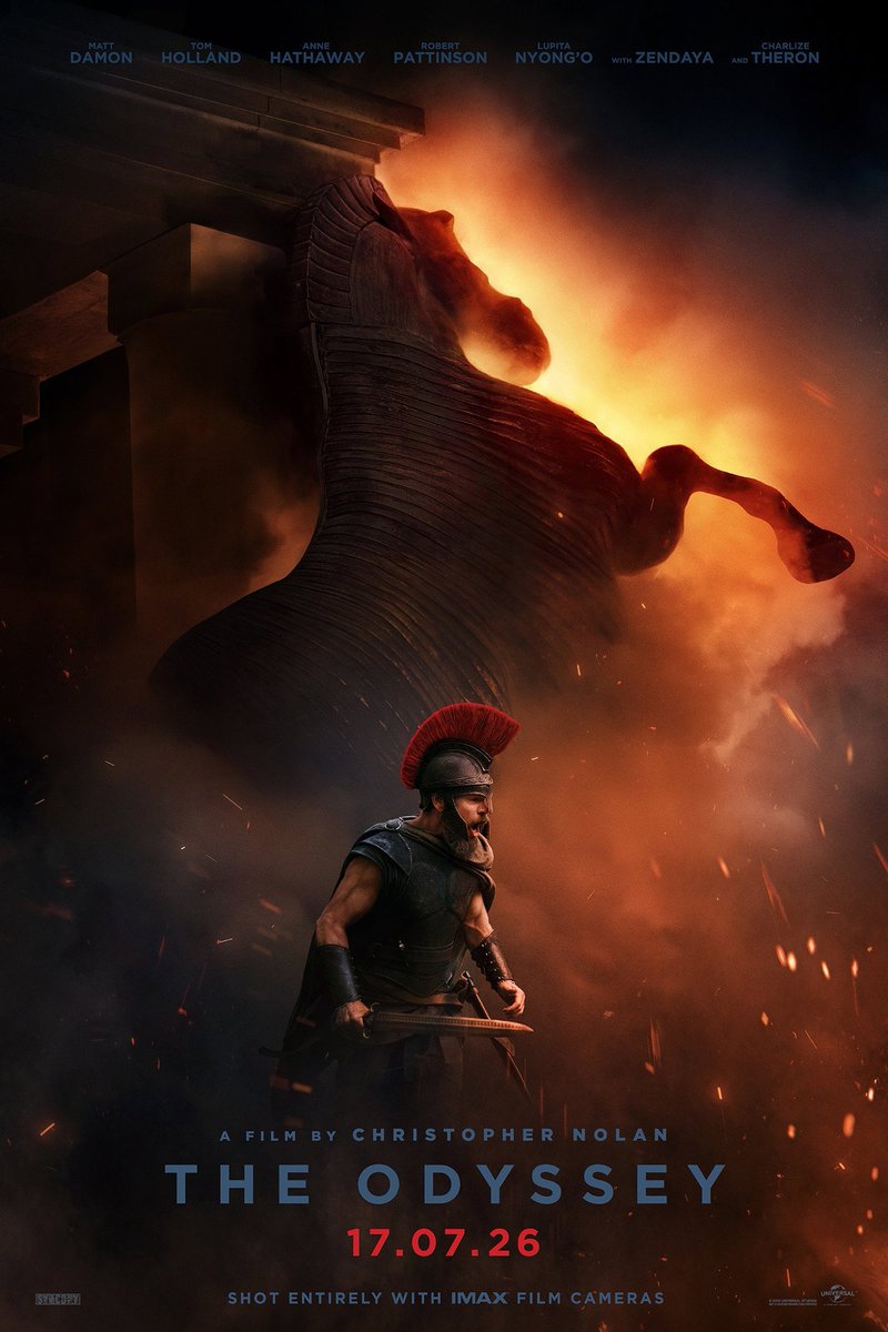 NicoCapozzoli's tweet photo. olvide de comentarlo por aca, la semana pasada vi #TheOdyssey de Chistopher Nolan y me encantó, no solo es de las mejores películas del año si no que creo esta tambien entre las mejores de la selecta filmografia de este enorme director.

Paso a comentar más a fondo abajo 👇🧵 https://t.co/3qTMfRC4xb