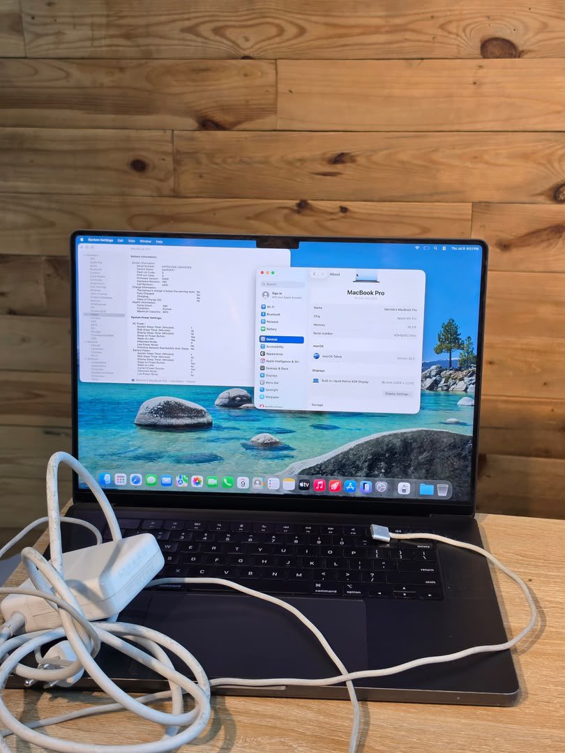 RazaqIjise's tweet photo. MacBook Pro 2023 16”
M3 Pro 
36GB RAM 512GB SSD 
Cc: 395
BH:88%
Price: 1,950,000

📍Computer Village,Ikeja Lagos state 
Nationwide delivery 🚚 .  

Please Kindly retweet 🙏

☎️: 09037932187 https://t.co/VzGE7E3mB0