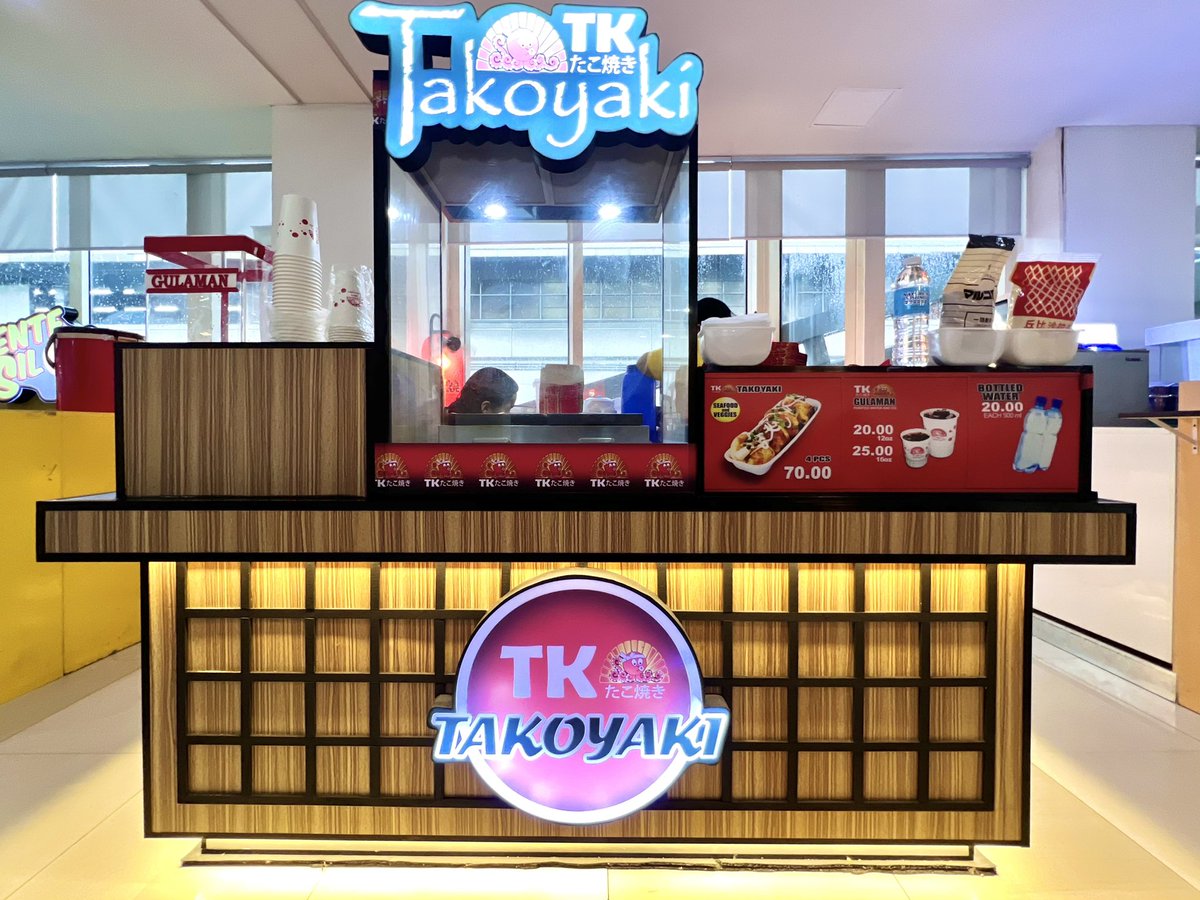 AranetaCity's tweet photo. Craving takoyaki? You got it at Farmers Plaza! 🐙🍡

Try the newly opened TK Takoyaki at 📍 Level 2 for a quick snack before your commute to the MRT-3 station. 😋

#AranetaCity #CityOfFirsts #FarmersPlaza https://t.co/iI2XuMCsuE