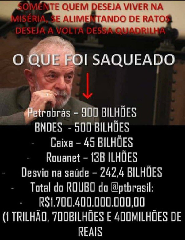 Zanzi57Castro's tweet photo. @Paulo73468Joo @ErivaldoBe56571 @CarlosBolsonaro https://t.co/fd1e4WosRC