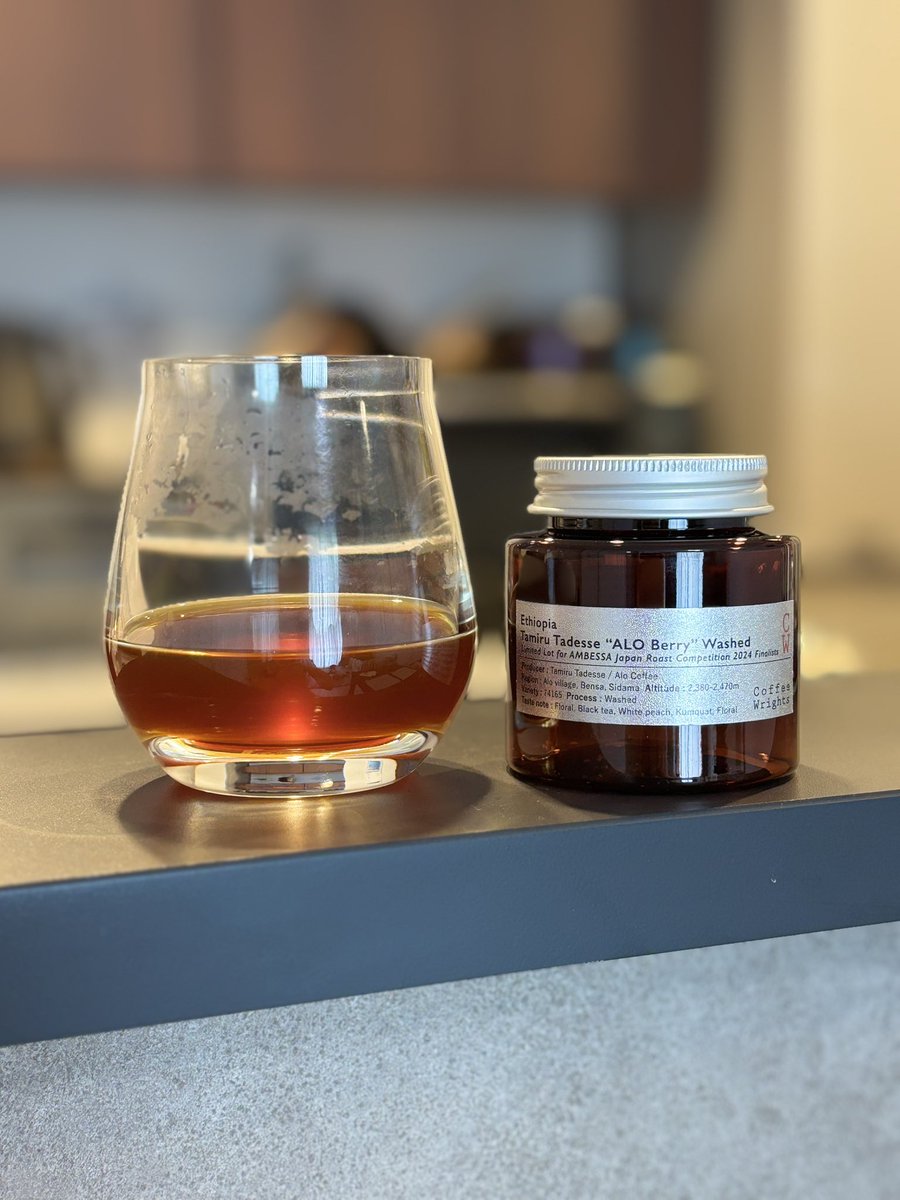 wine_nikki's tweet photo. Coffee Wrights
Ethiopia 
Tamiru Tadesse ”ALO Berry" Washed Limited Lot for Ambessa Japan 2024 Finalists

甘い紅茶の香りがすごい🤤
のむと金柑のような甘み

飲み切った・・・😢 https://t.co/eDDY7vYijc