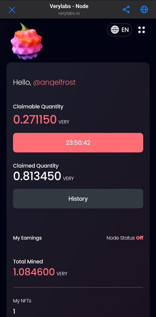 Tokenized99's tweet photo. I've just received a Node NFT! I never expected this. I'm so surprised. 😳😲

Thank you @verylabs ❤️

#VeryChat 
#VeryNetwork https://t.co/bWMmgzEPhq