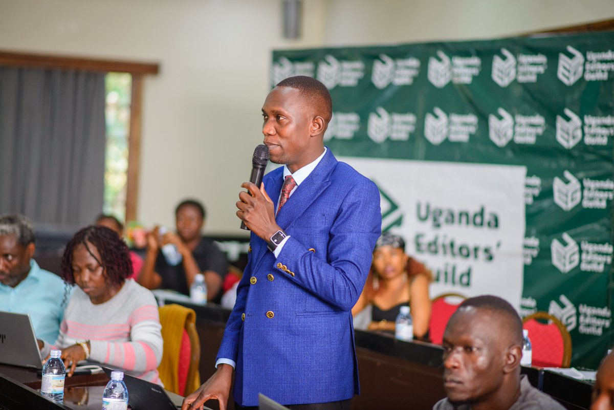 UgEditorsGuild's tweet photo. Some of the journalists that have benefited from the Insurance Scheme give their testimonies.

#Day2 #EditingMatters #Journalism #MediaUg #UgandaMedia #Newsroom #FactChecking #EthicalJournalism #MediaInnovation #DigitalJournalism #Storytelling #PressFreedom https://t.co/LzPZbkwKje