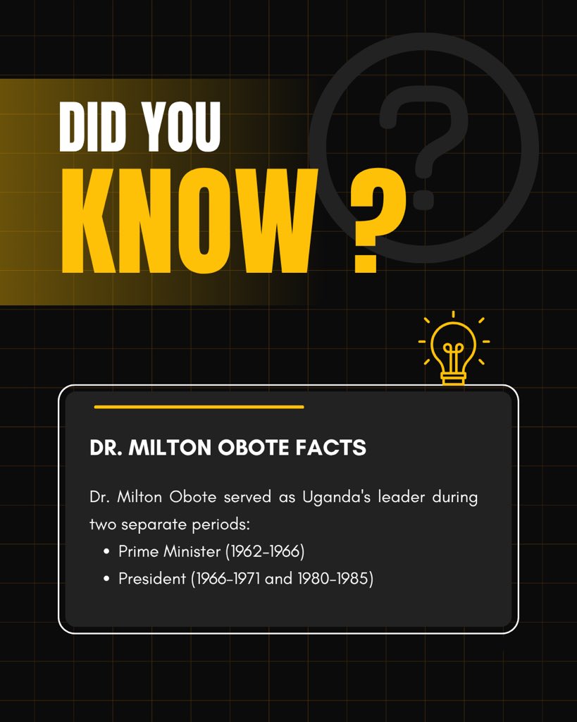 Nissipublishers's tweet photo. Another fact about Dr. Milton Obote…
#obote #uganda https://t.co/U3go5Kn8JT