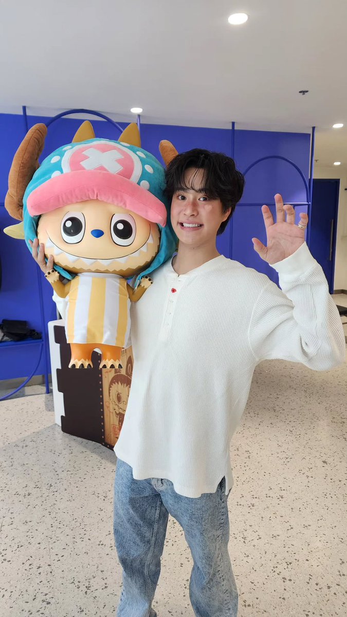 nongsiii's tweet photo. the chopper labubu gifted from fourth, which gemini say it will stay with him for the rest of his life 🥺🤍

#GeminiFourth #เจมีไนน์โฟร์ท
#Gemini_NT #Fourthnattawat https://t.co/qlq0WfHjqr