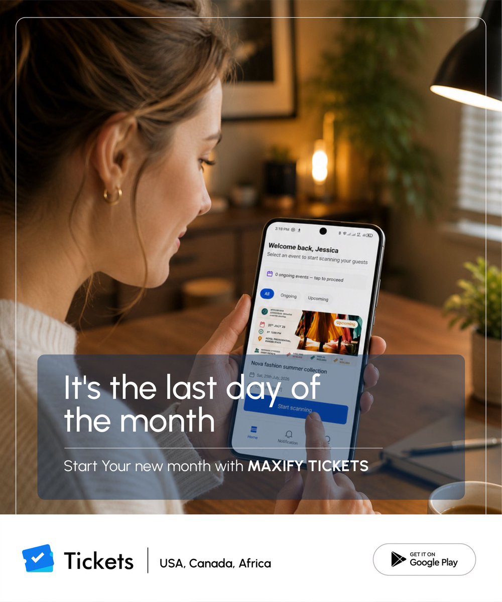 MaxifyTickets's tweet photo. The month may be ending, but your next successful event starts today.

Don’t wait until event day to organize your check-in process.
Start the new month ready for success. Visit https://t.co/zYSafcnPNk today.

#MaxifyTickets #EventManagement #EventTech #TicketingPlatform https://t.co/fiZDVnUAnp