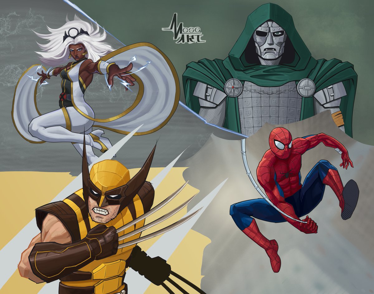 MCSG_Art's tweet photo. It's a little bit late, but this is a fan art of what @Marvel  was cooking at San Diego @Comic_Con  '26 ! @MARVELTokon  , @insomniacgames  Wolverine, Spider-Man Brand New Day, and of course Avengers Doomsday, all of that in 2026, very excited ! https://t.co/VmDYt5PLGO
