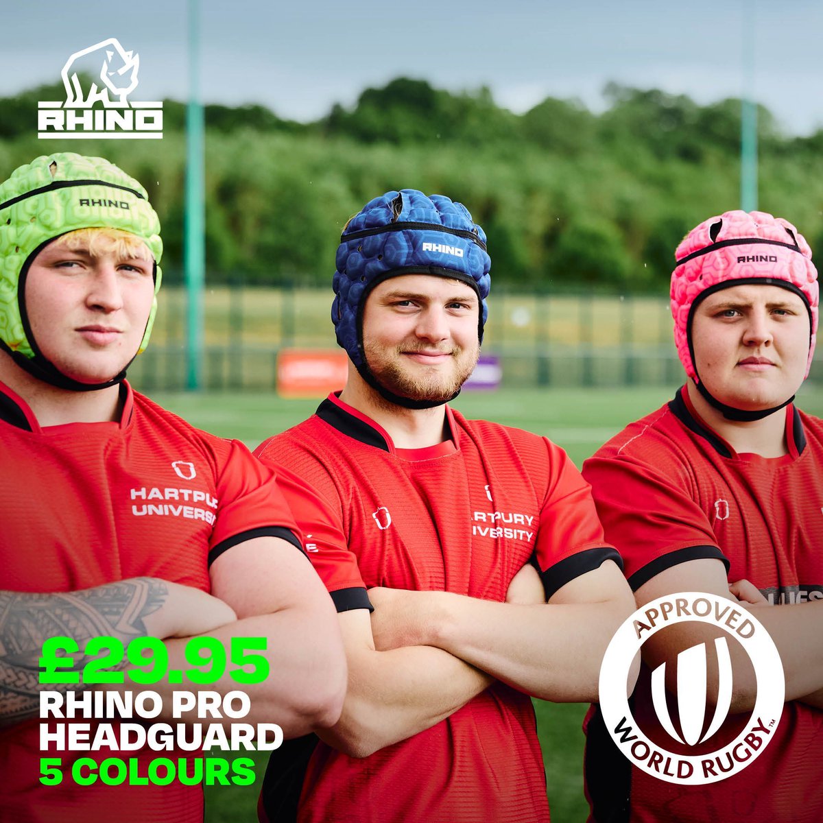Rhino_Sport's tweet photo. 💥 The Rhino Pro Headguard is World Rugby approved and designed for ultimate protection without slowing you down. High-density foam, impact-resistant shell, lightweight feel, maximum safety and maximum performance. 🏉🔥 https://t.co/ZUNg60AAO7