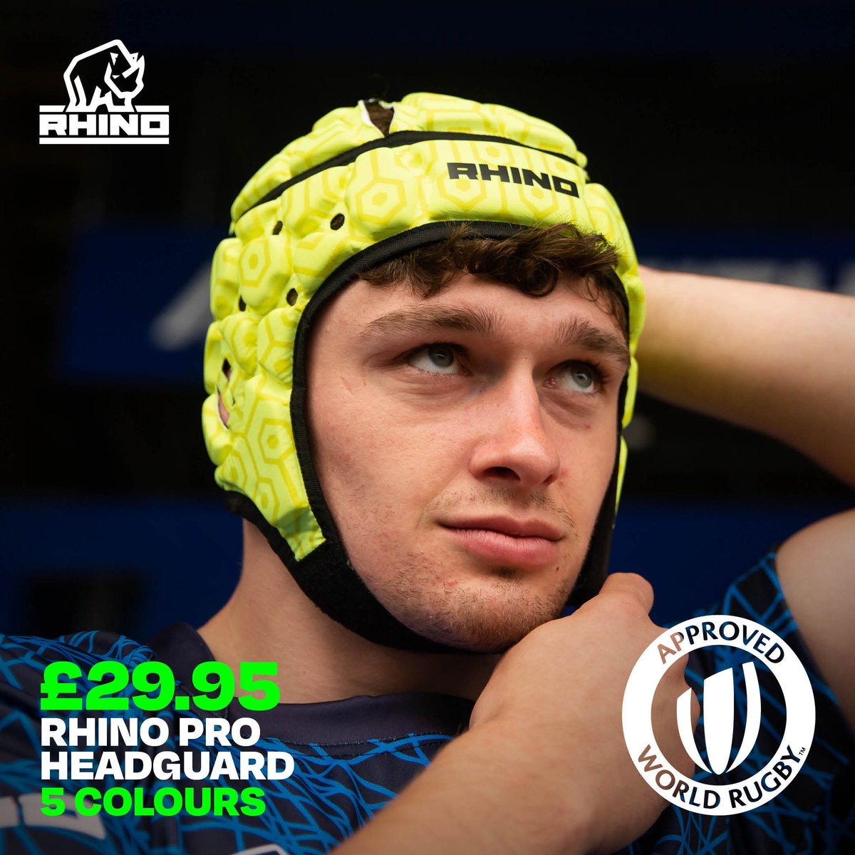 Rhino_Sport's tweet photo. 💥 The Rhino Pro Headguard is World Rugby approved and designed for ultimate protection without slowing you down. High-density foam, impact-resistant shell, lightweight feel, maximum safety and maximum performance. 🏉🔥 https://t.co/ZUNg60AAO7