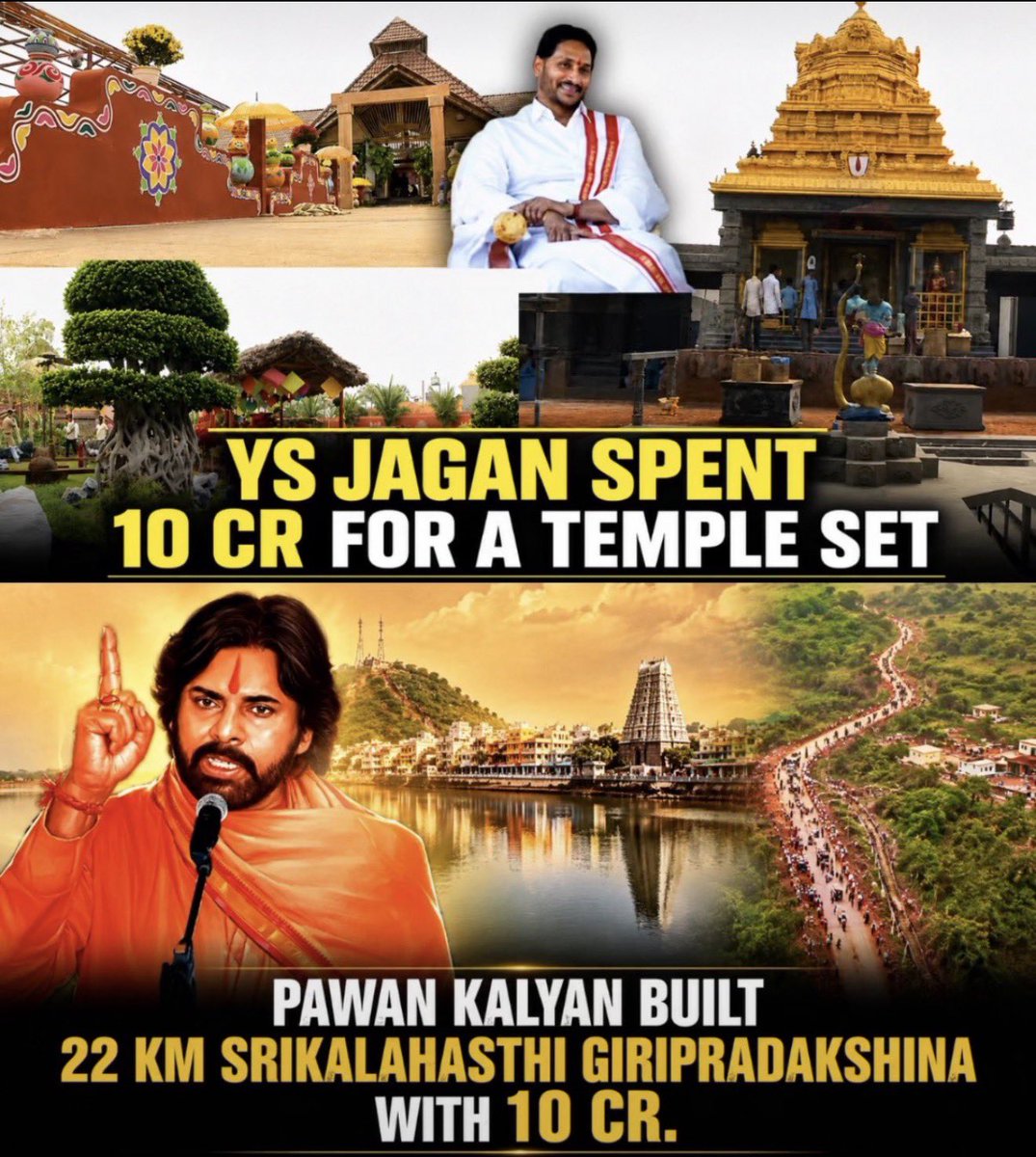 PawanismNetwork's tweet photo. Difference is clear !! 

Once in a generational leader @PawanKalyan 🫡 https://t.co/6nzlhiLZUI