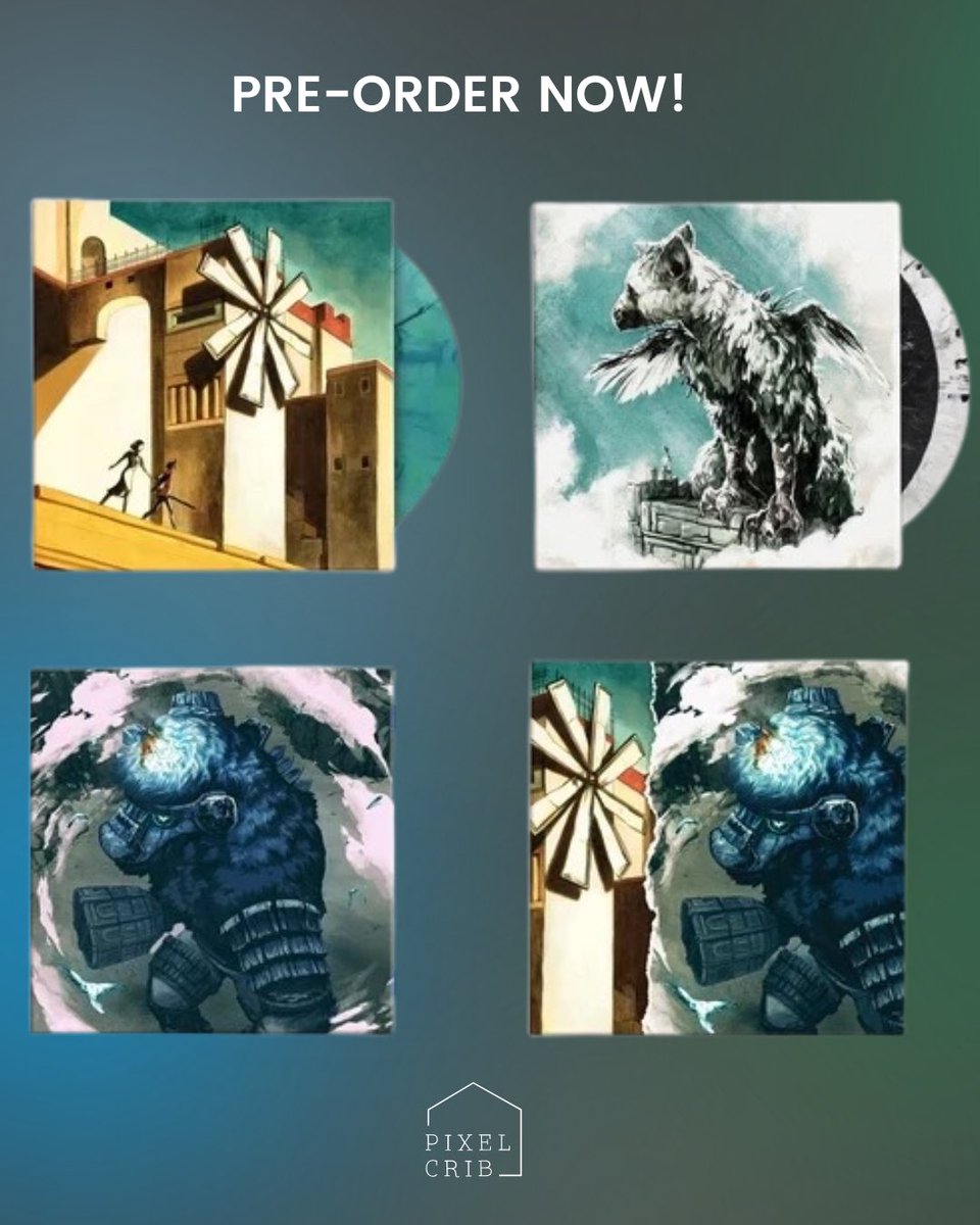 PixelCribAU's tweet photo. Excited to end off the week with these beauties by iam8bit! Presenting the Team ICO trilogy, with the soundtracks to ICO, Shadow of the Colossus &amp; The Last Guardian: https://t.co/HMZKHy0lRw

#vgmvinyl #gameaudio #shadowofthecolossus https://t.co/8pW4KBxpB3