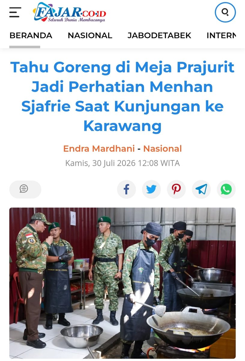 CitraArdini4's tweet photo. Tantangan kedaulatan saat ini tak hanya agresi militer, tapi bencana alam, pertikaian sosial, sampai gangguan teknologi. TNI berperan sebagai garda terdepan dan benteng terakhir NKRI dalam setiap kondisi.

Perkuat Kokoh Kesiapan https://t.co/8Vvkc9SNqd