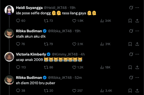gigihprytn's tweet photo. Ini dua bocil Passion hobi banget gelut di lapak orang 😭😭😭😭 Lanjutin aja terus gapapa kok, Rib, Kim 😂😹 https://t.co/4ZTCNDHdJl